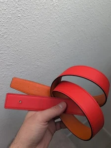 Hermes Belt Strap - Orange Epsom - 90 - Picture 1 of 10