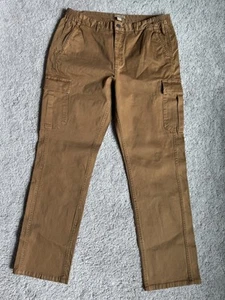 Carbon 2 Cobalt Cargo Utility Pants Brown Straight Leg Outdoors Men’s 35 - Picture 1 of 4