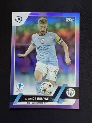 KEVIN DE BRUYNE /30 Manchester City 2022-23 Topps UEFA TREBLE YEAR 1st Edition - Image 1 of 4