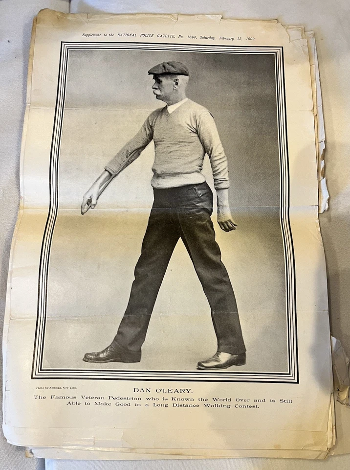 Revista Gaceta de la Policía Nacional 1909 11x16 - DAN O'LEARY - EL PEATÓN VALIENTE Foto 1 de 1