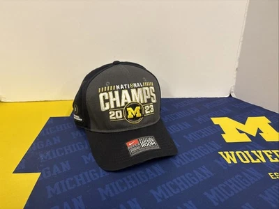 Michigan Wolverine’s 2023 Campeón Nacional Oficial Vestuario Sombrero, Nuevo Foto 1 de 4