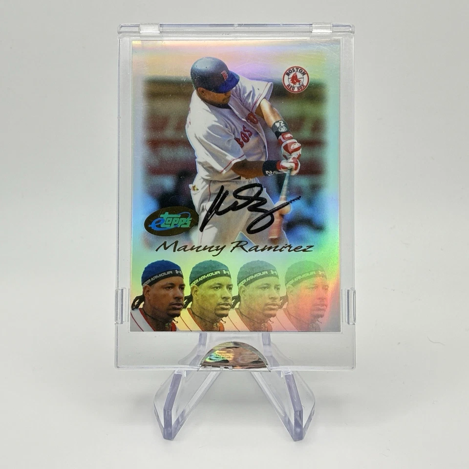 Manny Ramirez Autograph On Card 2004 Boston Red Sox eTopps #69 /105 - Image 1 of 3