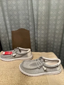 Hey Dude Wally Sox Steinweiß Herren Bequem Freizeitschuhe Größe 10 Neu - Bild 1 von 5