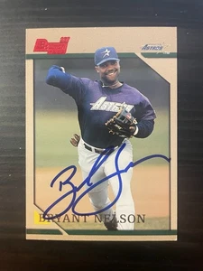 1996 Bowman #279 Bryant Nelson Houston Astros Signed Card Autographed - Picture 1 of 1