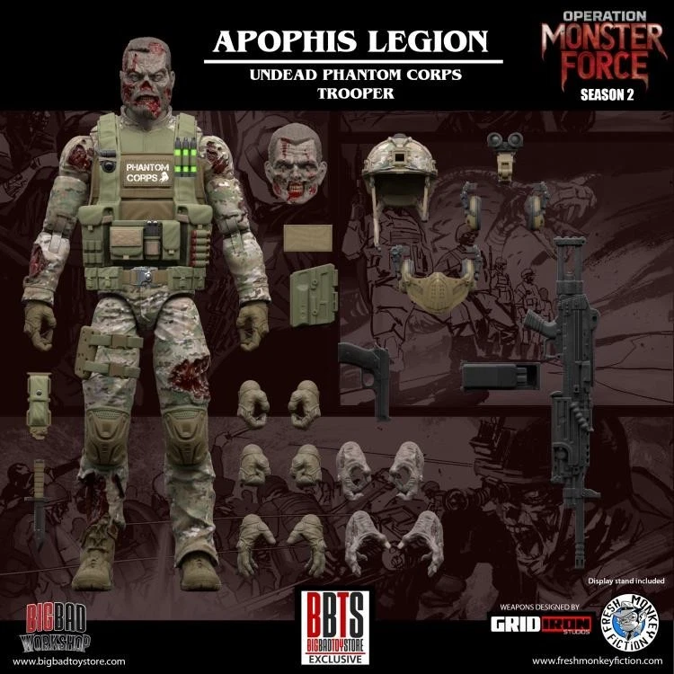 Operation: Monster Force Season 02 Apophis Legion Undead Phantom Corps Trooper - image 1 of 1