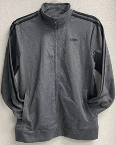 Adidas Half Zip Large Jacket Gray Long Sleeve Climalite men 1/2 pullover 1/4 - Picture 1 of 3