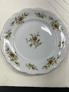 Johann Haviland China 7.5" Dessert Plate Moss Rose Bavaria Gold Trim - Picture 1 of 4