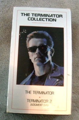 The Terminator Collection 1 2 VHS 1995 2-Tape Box Set Arnold Schwarzenegger  - Image 1 of 4
