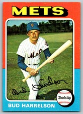 1975 Topps Shortstop Bud Harrelson New York Mets #395