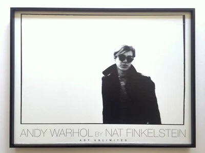NAT FINKELSTEIN RARO DE COLECCIÓN 1989 LITOGRAFÍA IMPRESIÓN PÓSTER ENMARCADO "ANDY WARHOL" 1966 Foto 1 de 4