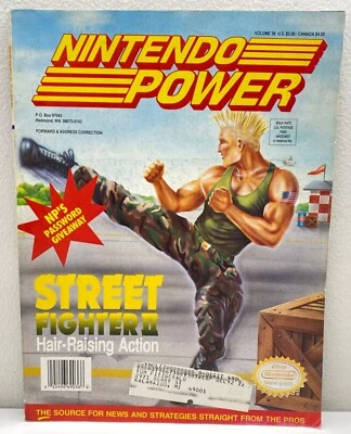 Плакат и вставки Nintendo Power JULY 1992 VOL 38 Street Fighter II + Wings 2 - Изображение 1 из 4