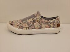 Cute! Womens Gray Floral BLOWFISH Slip-On Sneakers - Shoe Size US 9 M