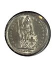 1962-B Switzerland 1 Franc Silver Coin
