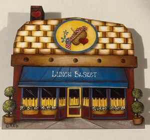 Brandywine Woodcrafts BASKET VALLEY Houses & Shops LUNCH BASKET Diner - Picture 1 of 2