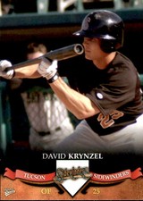 2007 Tucson Sidewinders Multi-Ad #16 David Krynzel Dayton Ohio OH Baseball Card