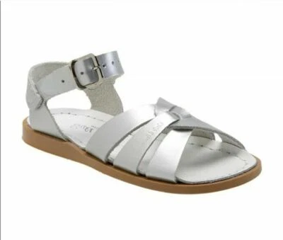 Sandal SALT WATER SANDALS BY HOY SILVER WALKER GIRLS SIZE 6 - Image 1 of 4