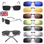 Polarized Driving Night Vision Clip-on Flip-up Lens UV 400 Sunglasses Glasses_UK