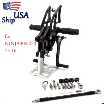 Footrest Footpegs Rear Sets for CBR600RR 2003 2004 2005 2006 CBR1000RR 2007 US - Image 1 of 4