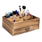 Liry Products Rustic Wooden Organizer Cosmetic Storage Cabinet Makeup Display 