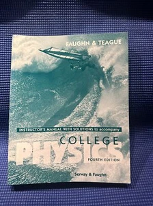 College Physics 4th Edition - Instructor's Manual with Solutions 1994 Paperback - Bild 1 von 9