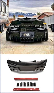 KOMPLETT STOßSTANGE HINTEN FÜR CHEVROLET CAMARO 2016 - 2018 VETTE STIL - Bild 1 von 7