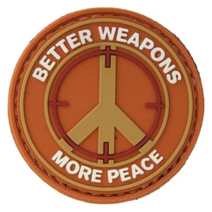 Lancer Tactical Better Weapons More Peace PVC Hook & Loop Morale Patch AC-110F - Picture 1 of 1