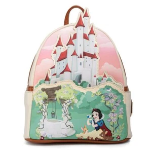 Official Loungefly Bag Disney Snow White Castle Princess Mini Backpack - Imagen 1 de 7
