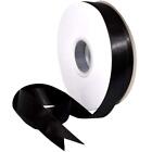 08822/50-030 Double Face Satin Ribbon 7/8" X 50 YD Black Ribbon for Gift Wrap...