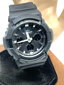 Casio Mens Watch G-Shock GAW100 Black Resin Analog Digital Tough Solar 48mm 5444 - Picture 1 of 13