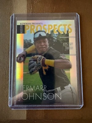 2023 BOWMAN CHROME PROSPECTS TERMARR JOHNSON PITTSBURGH PIRATES #MP-14 - Image 1 of 2