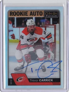 16/17 O-Pee-Chee Platinum Rookie Rainbow Auto Trevor Carrick #TC Hurricanes - Imagen 1 de 1