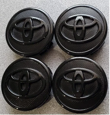 4 x Tapacubos centrales llantas toyota logo negro 57mm prius, yaris, corolla Foto 1 de 4