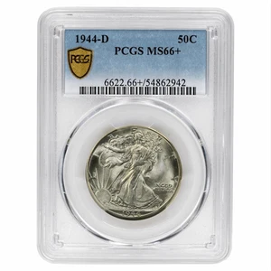 1944D Walking Liberty Half Dollar 50C PCGS MS 66+ - Picture 1 of 2