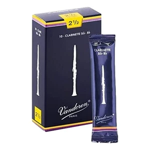 Vandoren B Flat Clarinet Reed Traditional Grade 2.5 Box of 10 , CR1025 - Picture 1 of 1