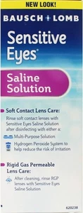 Bausch & Lomb SENSITIVE EYES Saline Solution 12oz - Picture 1 of 3