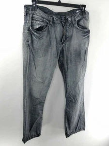 Buffalo David Bitton Herren Größe 36 Grau Jeans Distressed Gerades Bein  - Bild 1 von 4