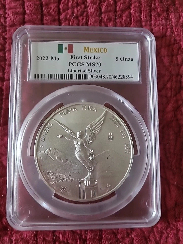 最高鑑定　2023年　メキシコ　 PCGS MS70 リベルタード　リベルタッド 金】メキシコ リベルタ―ド 金貨 1/4oz 8.6gをお買取りさせて頂きました