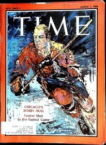 Time Magazine March 1, 1968 Chicago's Bobby Hull FRONT COVER ONLY - Picture 1 of 1