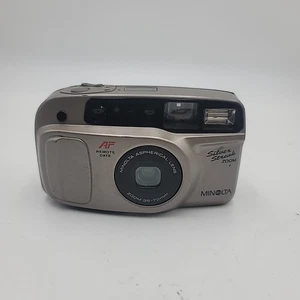 Minolta Silver Streak Zoom AF Point & Shoot 35mm Film Camera -Tested - Picture 1 of 4