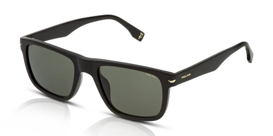Gafas De Sol Police Para Hombre Champ 14 SPLQ83 0700 Negro/Verde Brillante 54mm - Imagen 1 de 1