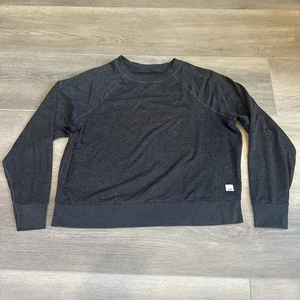 Camisa Top Vuori Manga Larga Halo Crew Gris Jaspeado Para Mujer Talla Pequeña Athleisure - Imagen 1 de 6