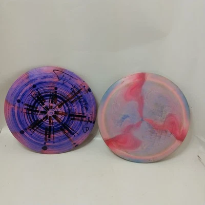 Used 2x Discraft Swirly ESP Raptor, 2019 Ulibarri TS Back Print Inked Pack Set - Image 1 of 4