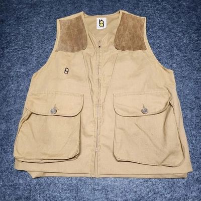 Chaleco de Tiro Bob Allen De Colección Tierras Altas Campo Caza Cuero Acolchado Bolsa de Juego L Foto 1 de 4