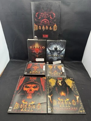 Diablo PC Game Lot, Diablo II + Lord Destruction, Diablo III + Reaper of Souls - Image 1 of 4