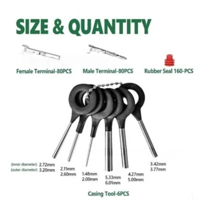 376Pcs Waterproof Automobile Male Female Wiring Harness Connector Terminals Plug - Zdjęcie 1 z 8