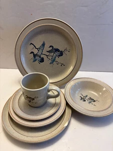 Homer Laughlin "Pacific Flyway", 1 Place Sets, 6 Pc, 1982 Sutter Buttes Exclus - Picture 1 of 16