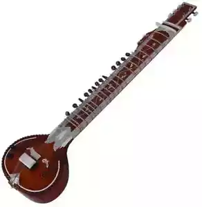 STRUMENTO A CORDE FOLK INDIANO ALTO SUONO VIAGGIO BORSA SITAR ELETTRICA TUNWOOD 1 - Foto 1 di 10