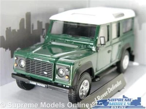 LAND ROVER DEFENDER 110 MODEL CAR GREEN LONG WHEEL BASE 1:43 SCALE CARARAMA K8 - Picture 1 of 4