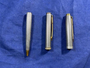 Parker Classic Sterling Silver Cisele Ballpoint Pen Barrel Cap Parts - Picture 1 of 12