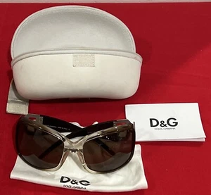 DOLCE GABBANA DG SUNGLASSES WITH CASE - Picture 1 of 19